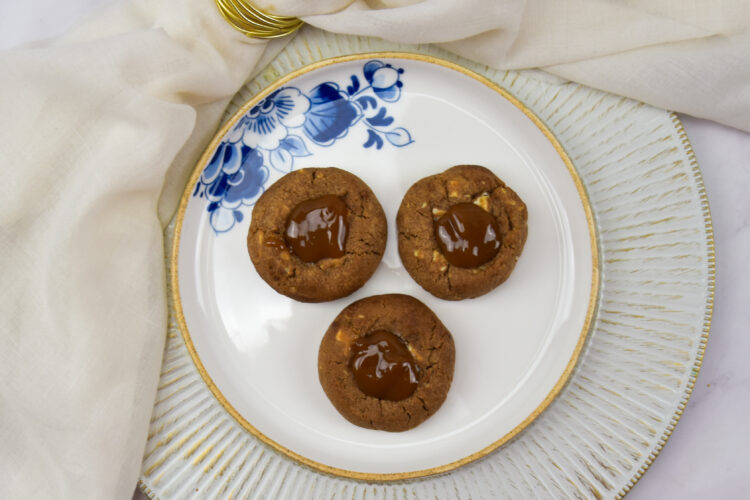 Chocoladekoekjes met dulce de leche