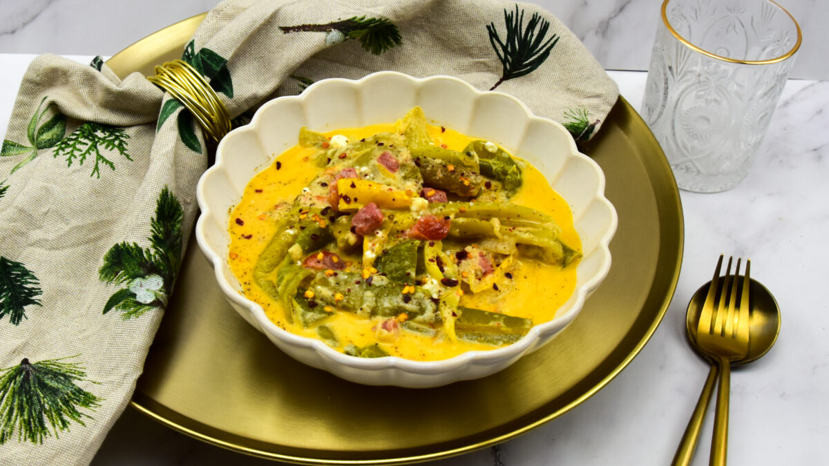 Ema Datshi - Bhutaanse pepers in kaassaus