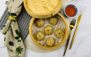 Cheese momo uit Bhutan