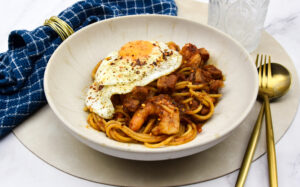 Surinaamse stijl spaghetti