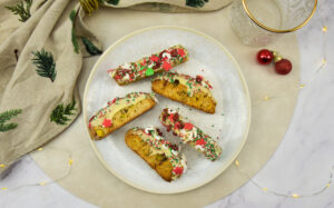 Kerst cantuccini met pistache