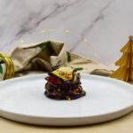 Melanzane Parmigiani torentjes met chorizo en 'nduja