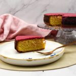 Roze koek taartje