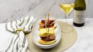 Pintxos met appel en iberico secreto