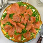 Frittata met asperges en zalm