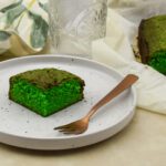 Pandan cake met witte chocolade en kokos