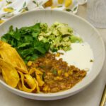 Chili verde met linzen en varkensgehakt
