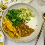 Chili verde met linzen en varkensgehakt