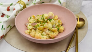 Pasta met witte asperges en gerookte paling
