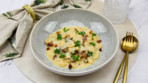 Limabonen carbonara
