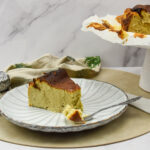 Baskische pistache (burnt) cheesecake Baskische (burnt) pistache cheesecake