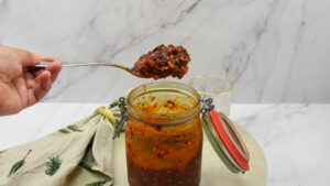 Italiaanse crispy chili oil