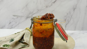 Italiaanse crispy chili oil