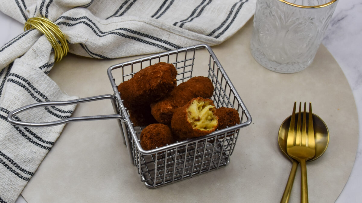Pasta carbonara kroketjes